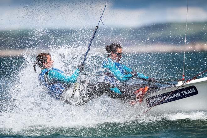 Anna BURNET-Flora STEWART-470 - 2014 Sail for Gold Regatta, day 3 ©  Paul Wyeth / RYA http://www.rya.org.uk